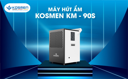 Máy hút ẩm Kosmen KM-90S kiểu dáng nhỏ gọn, thiết kế hiện đại