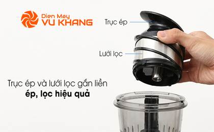 Máy ép chậm Kalite KL-530 - Lưới lọc bằng inox 304 bền bỉ