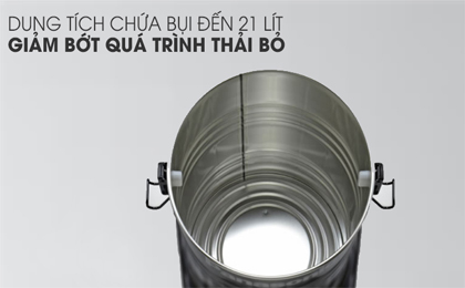 Thùng chứa bụi siêu lớn - Máy hút bụi công nghiệp Panasonic MC-YL637SN49 2300 W