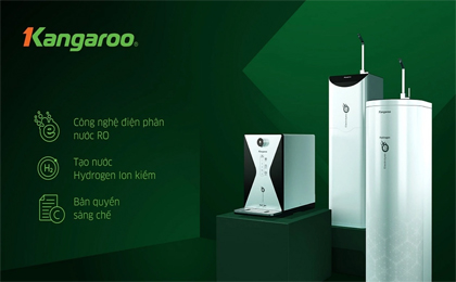 Máy lọc nước Hydrogen ion kiềm Kangaroo KG100EO có kiểu dáng hình Oval độc đáo