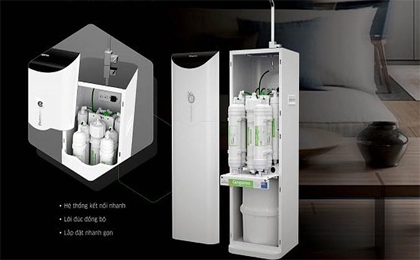 Máy lọc nước Hydrogen ion kiềm Kangaroo KG100ES có hệ thống 7 lõi lọc