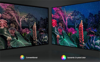 Smart Tivi Samsung Crystal UHD 4K 50 inch UA50AU8000KXXV - Công nghệ Dynamic Crystal Color