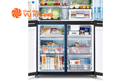 Tủ lạnh Hitachi Side By Side Inverter 569L R-WB640VGV0X(MIR)