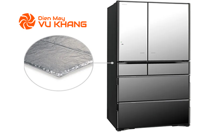 Tủ lạnh Hitachi 6 cửa Inverter 615 Lít R-WX620KV
