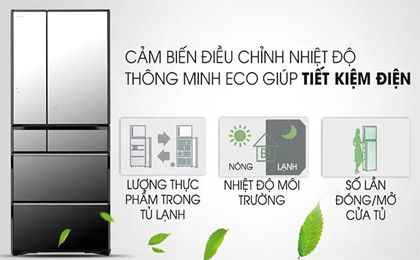 Tủ lạnh Hitachi 6 cửa Inverter 735 Lít R-ZX740KV