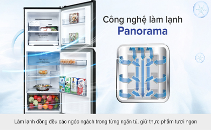 Tủ lạnh Panasonic Inverter 268 lít NR-TV301VGMV - Công nghệ làm lạnh Panorama