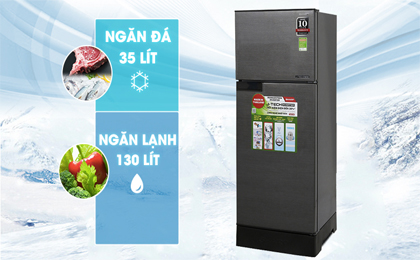 Tủ lạnh Sharp Inverter 165 lít SJ-X196E-DSS - Dung tích 165 lít