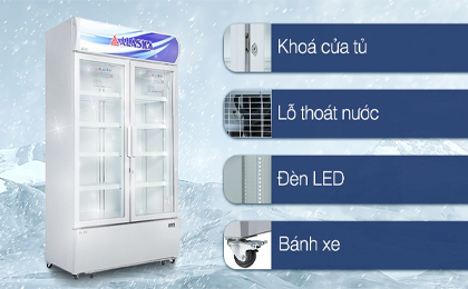 Tủ mát Alaska Inverter 800 lít SL 8CI - Tiện ích