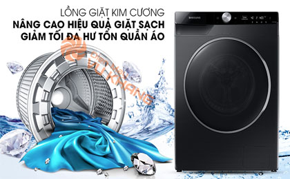 Máy giặt Samsung AI Inverter 9kg WW90TP44DSB/SV
