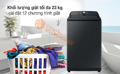 Máy Giặt Samsung Inverter 23 kg WA23A8377GV/SV - Khối lượng giặt và chương trình giặt