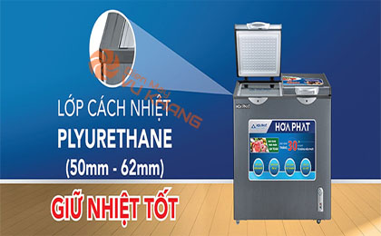 Tủ đông Hòa Phát 205 lít HCF 506Đ2SH cách nhiệt tốt
