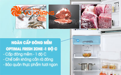 Tủ lạnh Samsung Inverter 256 lít RT25M4032BU/SV - Ngăn đông mềm