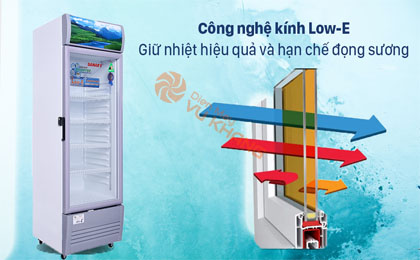 Tủ Mát Sanaky Inverter 290 lít TM.VH358K3L - Công nghệ kính Low-E