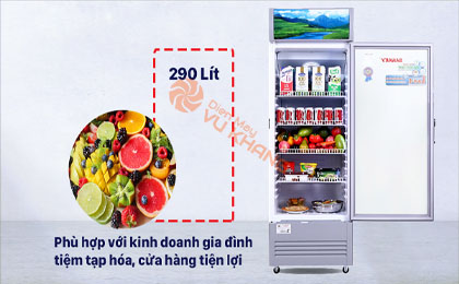 Tủ Mát Sanaky Inverter 290 lít TM.VH358K3L - Dung tích 209 lít